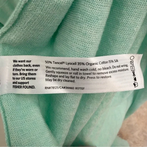 Eileen Fisher Lightweight Cardigan with Organic Cotton and Silk - Picture 6 of 6